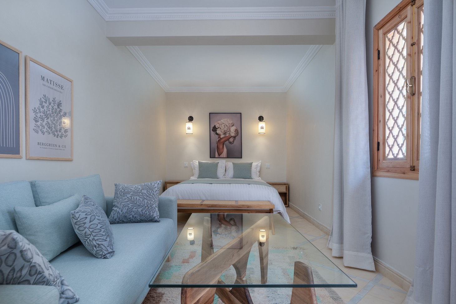 Blue Room - 25m2 - 1 Bed & 1 Bathroom